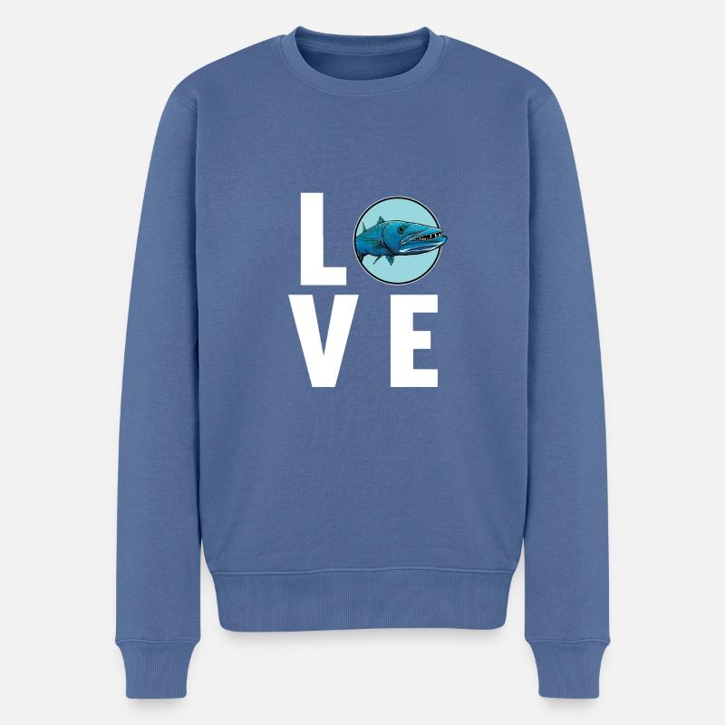 Barracudas Barracuda - Pull Premium bio Homme - bleu pigeon