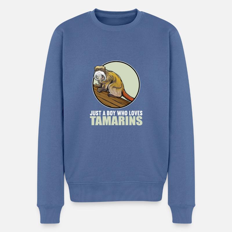 Tamarine Tamarin - Pull Premium bio Homme - bleu pigeon