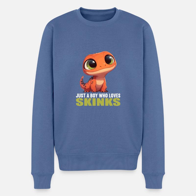 Scinque Skinke - Pull Premium bio Homme - bleu pigeon