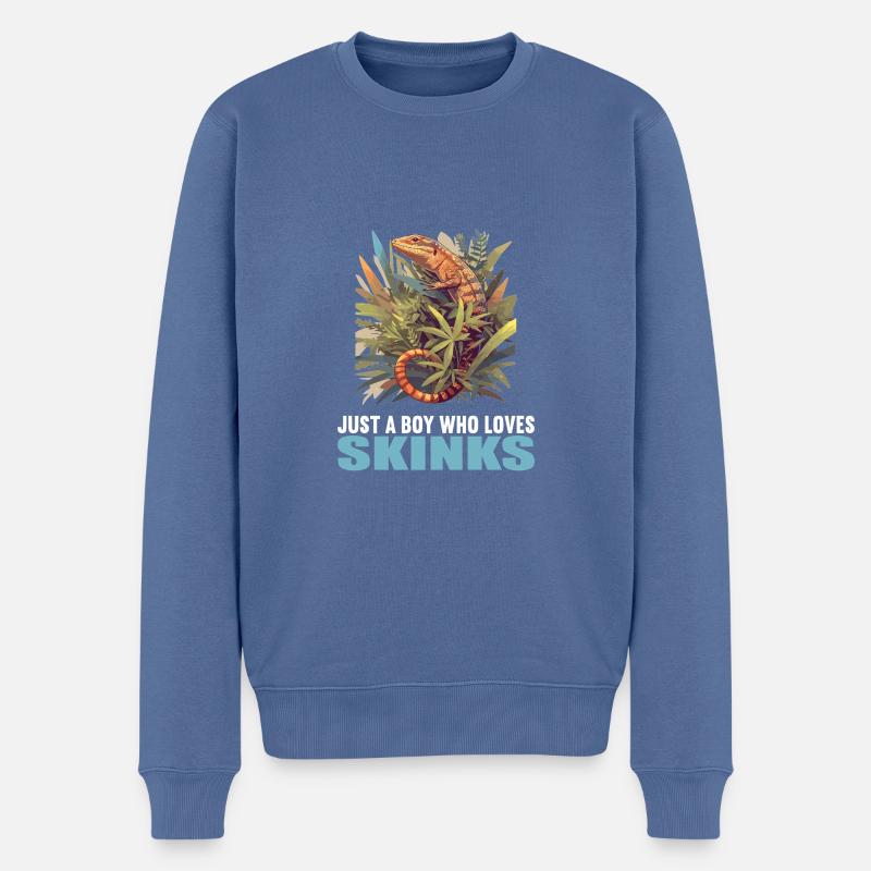 Scinque Skinke - Pull Premium bio Homme - bleu pigeon
