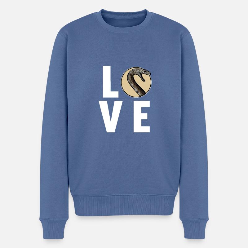 Mambas Mamba - Pull Premium bio Homme - bleu pigeon