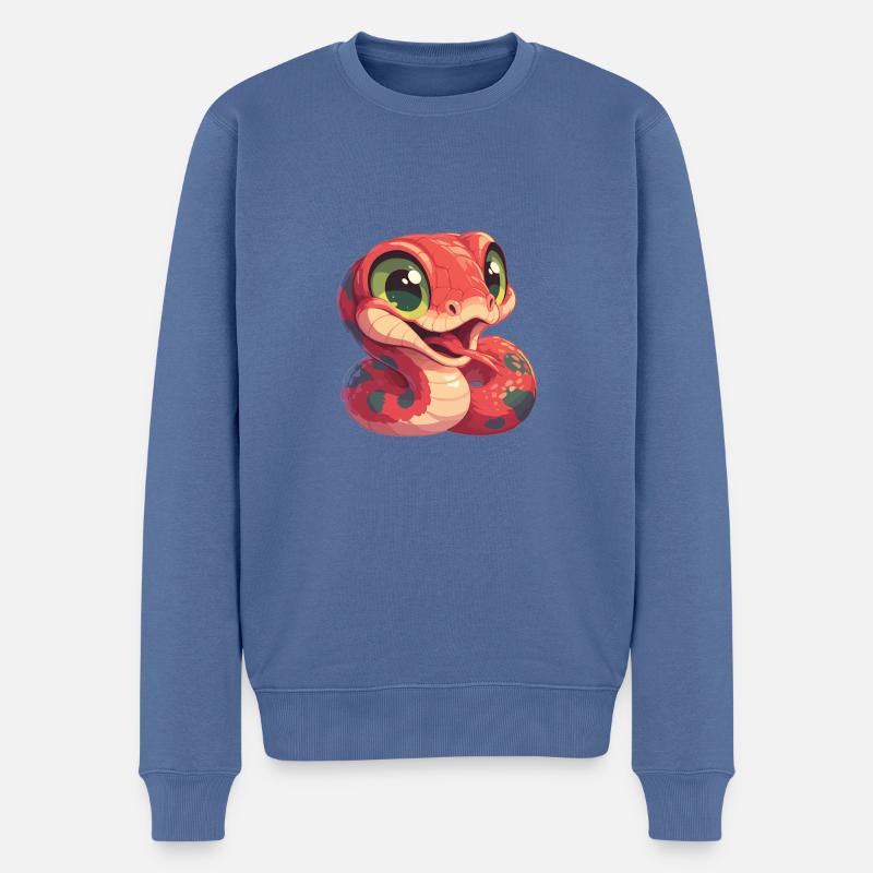 Serpents Serpent - Pull Premium bio Homme - bleu pigeon