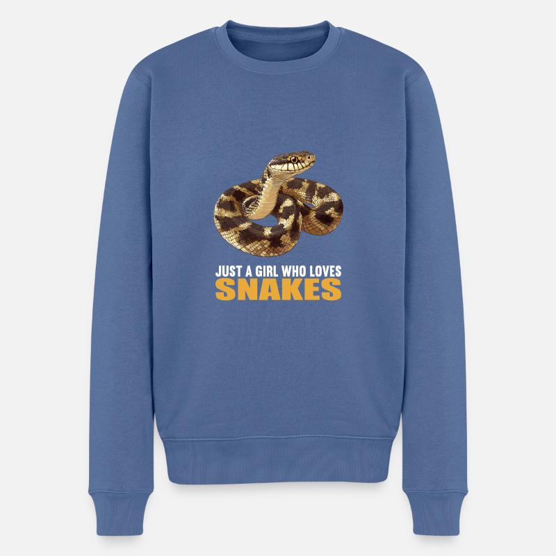 Serpents Serpent - Pull Premium bio Homme - bleu pigeon
