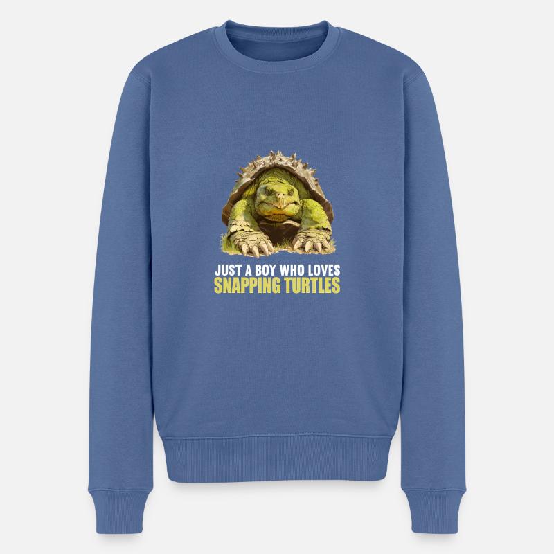 Snapping Turtles Snapping Turtle - Men's Premium Organic Jumper - stone blue