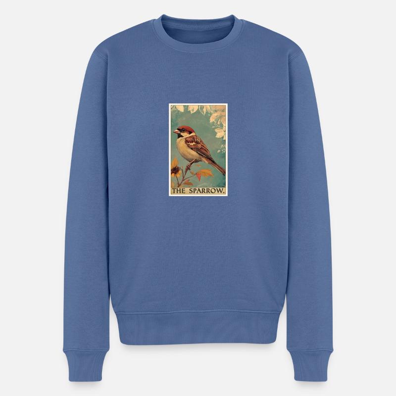 Moineaux Moineau - Pull Premium bio Homme - bleu pigeon