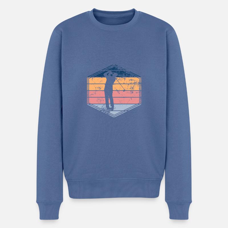 Golf - Pull Premium bio Homme - bleu pigeon