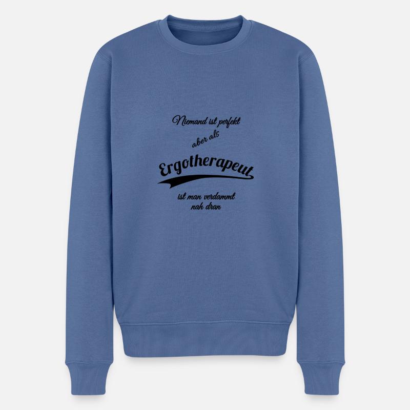 Ergotherapeut - Männer Premium Bio Pullover - Taubenblau