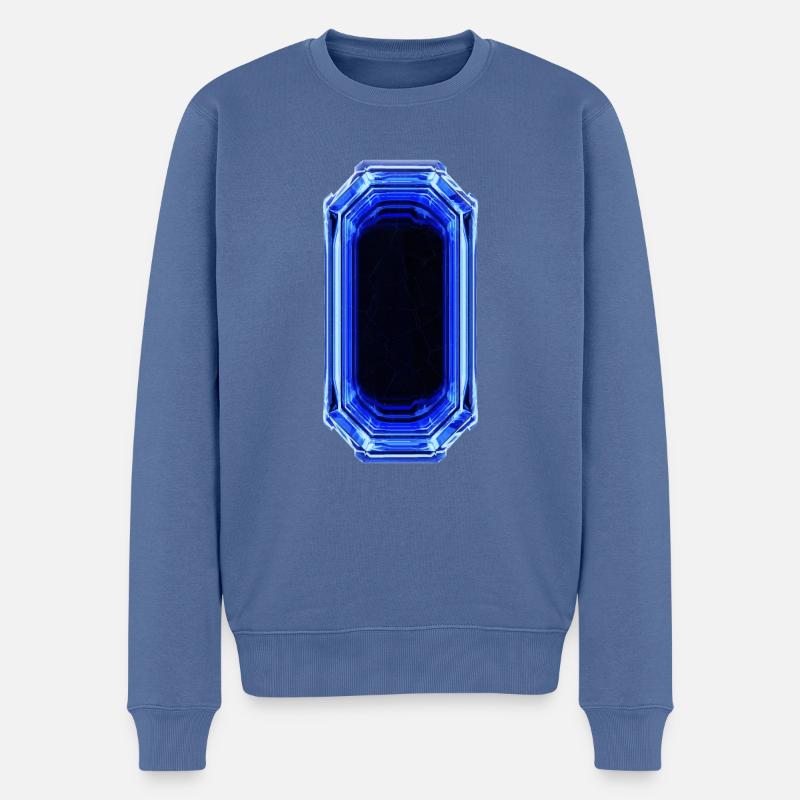 Saphir - Pull Premium bio Homme - bleu pigeon