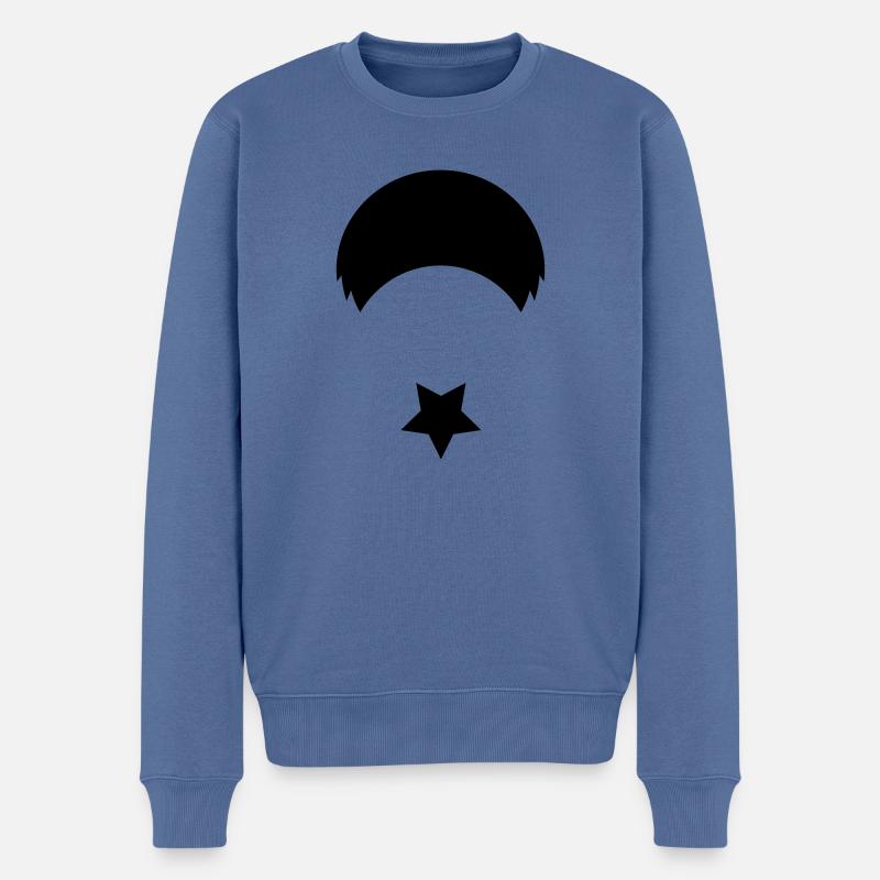 Fallin v2 - Pull Premium bio Homme - bleu pigeon