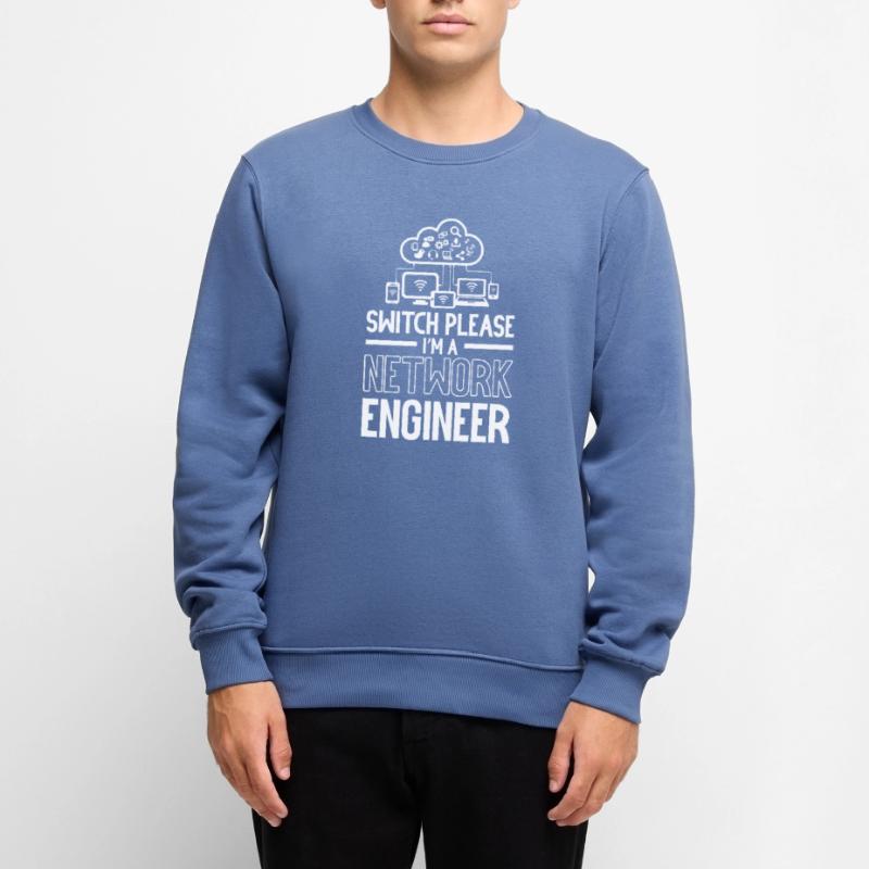 Switch Please I'm A Network Engineer IT Tech Männer Premium Bio Pullover