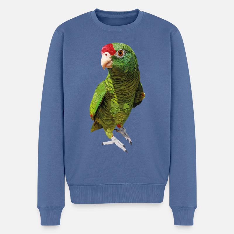 Tucumana amazon - Männer Premium Bio Pullover - Taubenblau