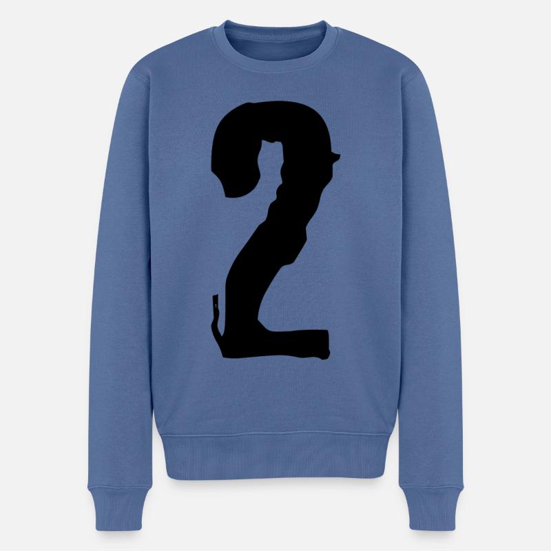 Maillot numéro 2 - Pull Premium bio Homme - bleu pigeon