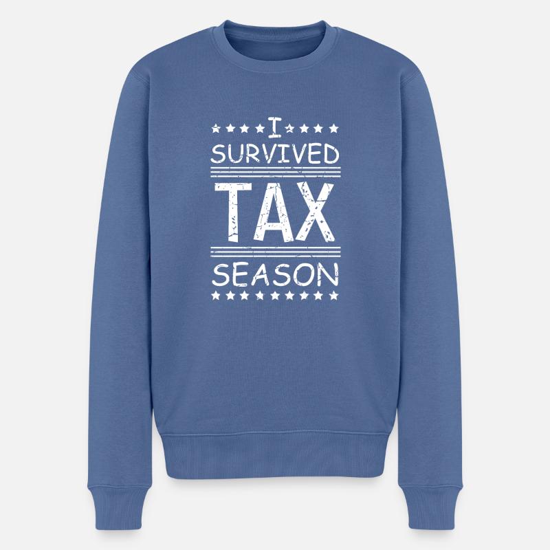 Steuersaison Wirtschaftsprüfer Gift - Männer Premium Bio Pullover - Taubenblau