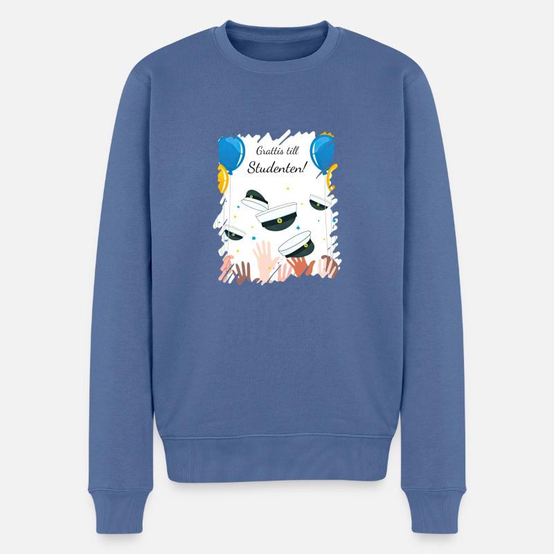 Abschlussfeier 2024 Abiturfeier - Männer Premium Bio Pullover - Taubenblau
