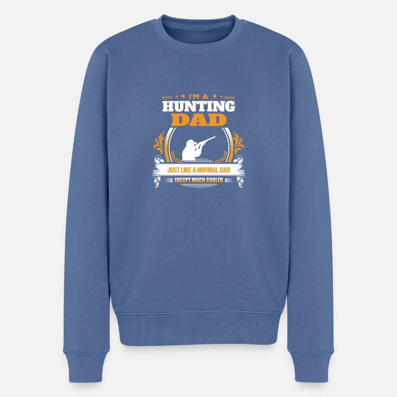 Jagd-Vati-Hemd-Geschenk-Idee - Männer Premium Bio Pullover - Taubenblau