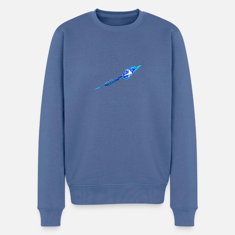Dart bleu clair - Pull Premium bio Homme - bleu pigeon