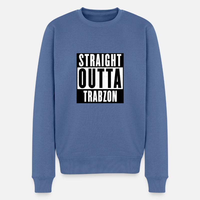 Trabzon - Pull Premium bio Homme - bleu pigeon