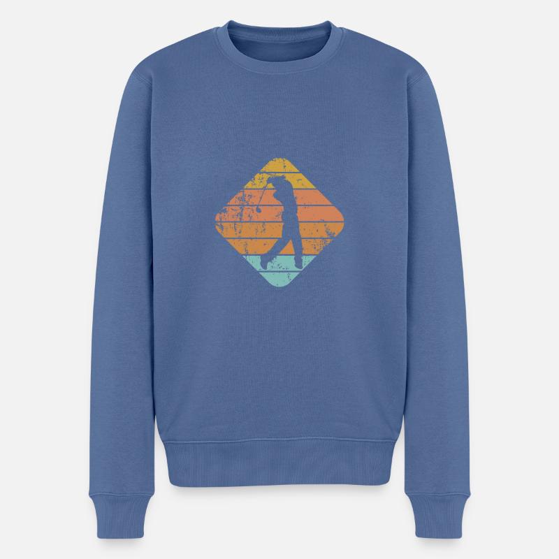 Golf - Pull Premium bio Homme - bleu pigeon