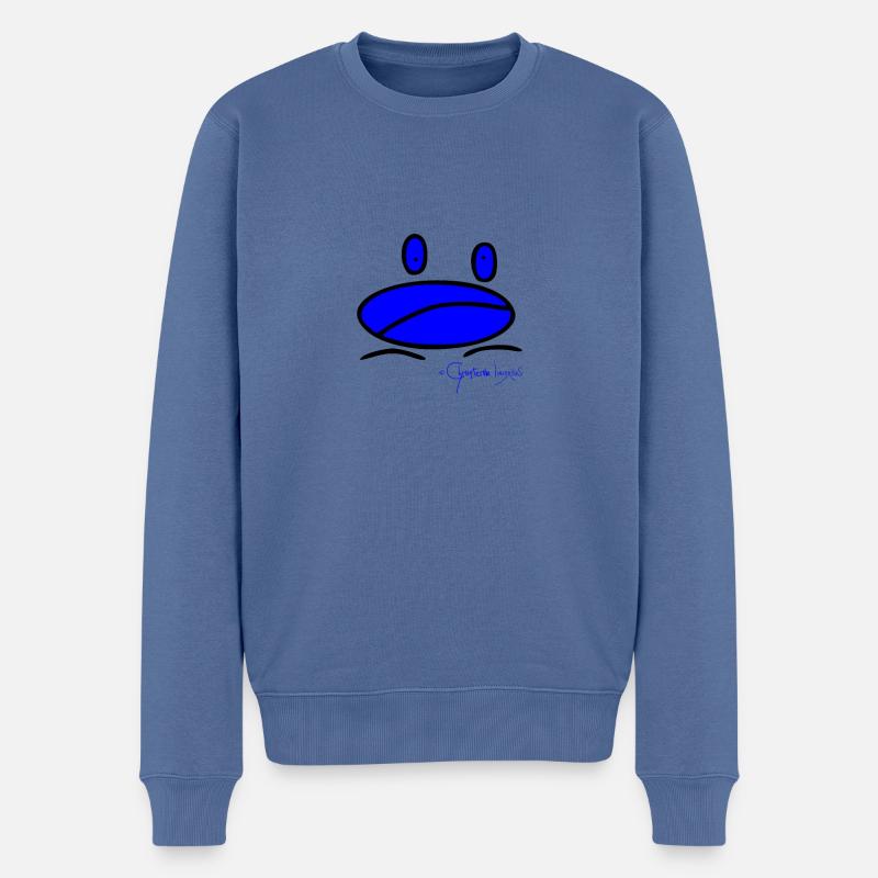 Froschmini - Ranunculus Oophagus - Männer Premium Bio Pullover - Taubenblau