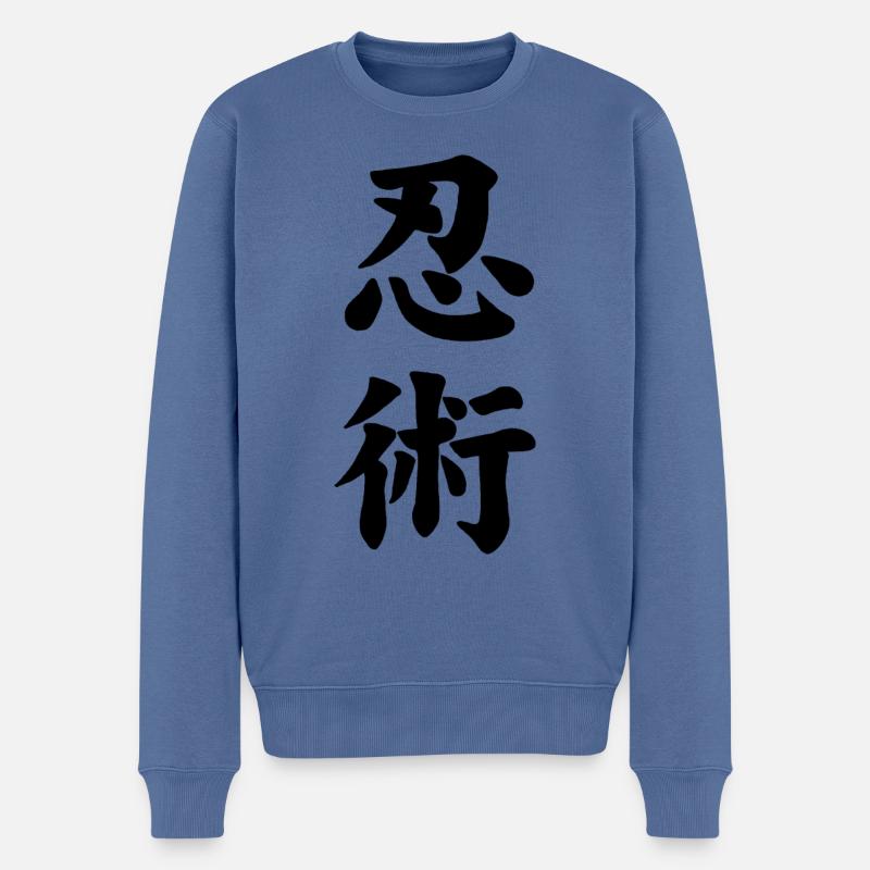 Ninjutsu - Männer Premium Bio Pullover - Taubenblau