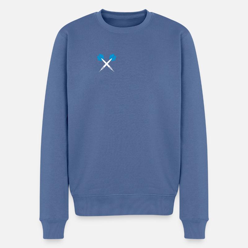jeu de fléchettes - Pull Premium bio Homme - bleu pigeon