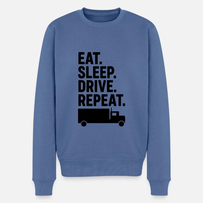 LKW Fahrer - Männer Premium Bio Pullover - Taubenblau