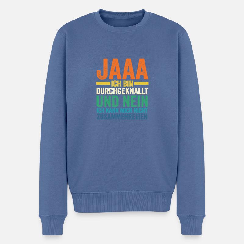 Arbeitskollegen Witziges Geschenk - Männer Premium Bio Pullover - Taubenblau