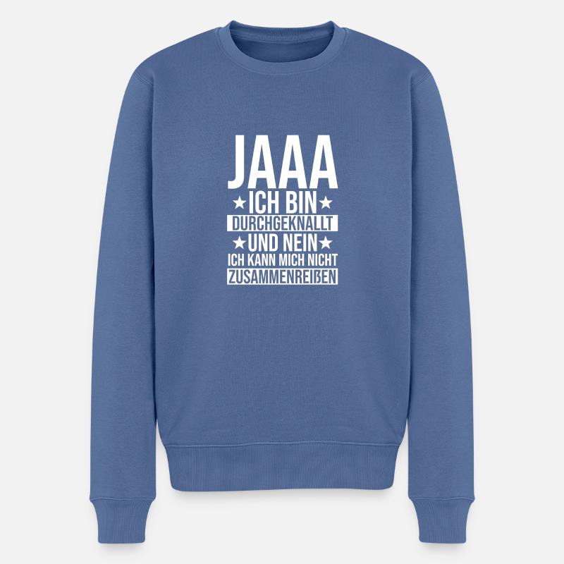 Arbeitskollegen Witziges Geschenk - Männer Premium Bio Pullover - Taubenblau