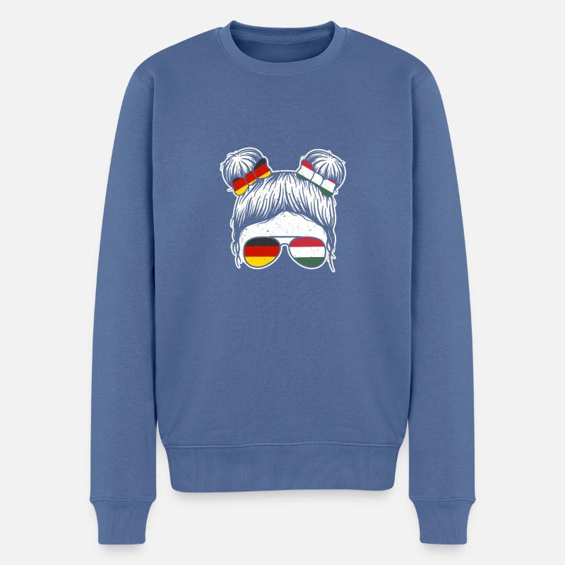 Magyars Allemagne Hongrie - Pull Premium bio Homme - bleu pigeon