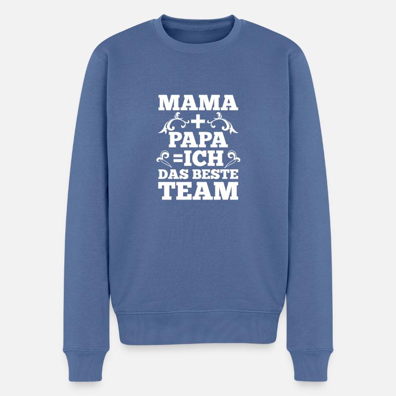 Fils Fils Fils - Pull Premium bio Homme - bleu pigeon