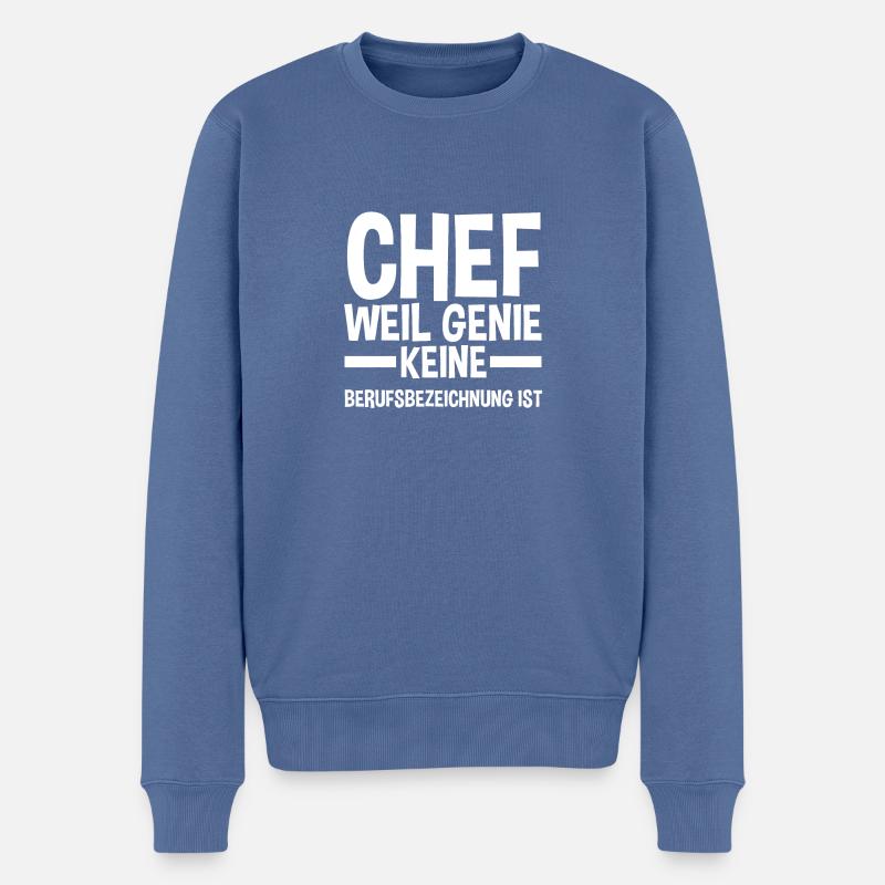 Chef d’équipe Farewell - Pull Premium bio Homme - bleu pigeon