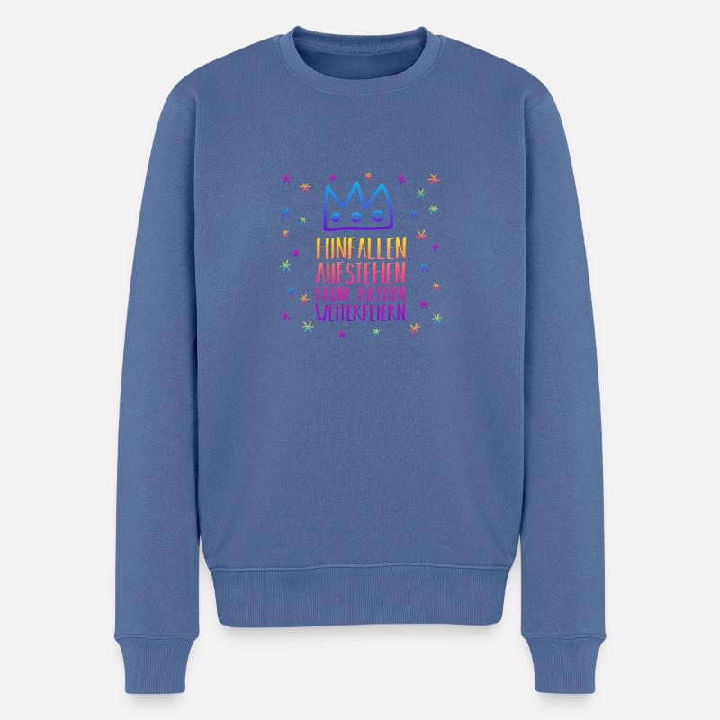 Costume de carnaval Carnaval - Pull Premium bio Homme - bleu pigeon