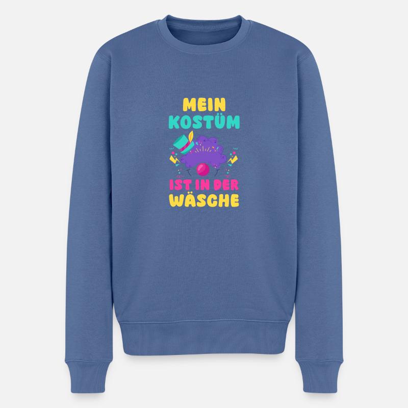 Costume de carnaval Carnaval - Pull Premium bio Homme - bleu pigeon