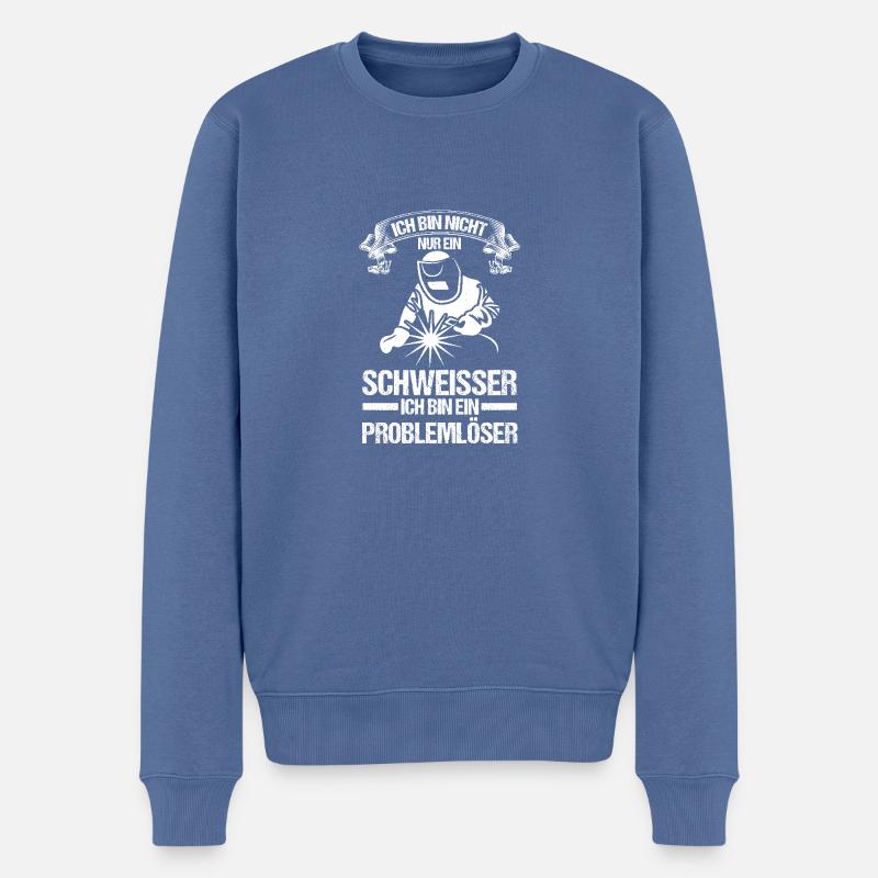Soudage Soudeurs Soudeurs - Pull Premium bio Homme - bleu pigeon