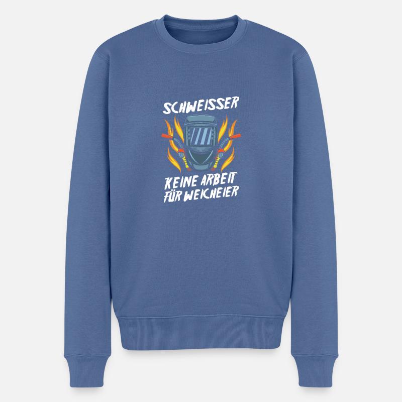 Soudage Soudeurs Soudeurs - Pull Premium bio Homme - bleu pigeon