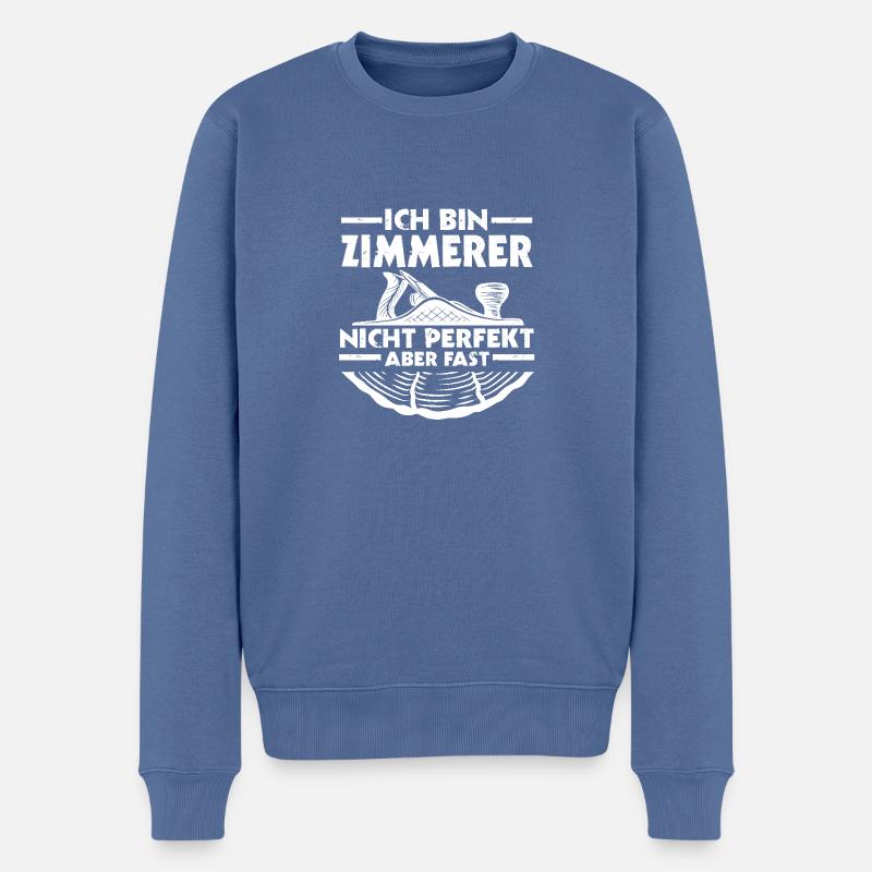 Charpentier Charpentier - Pull Premium bio Homme - bleu pigeon