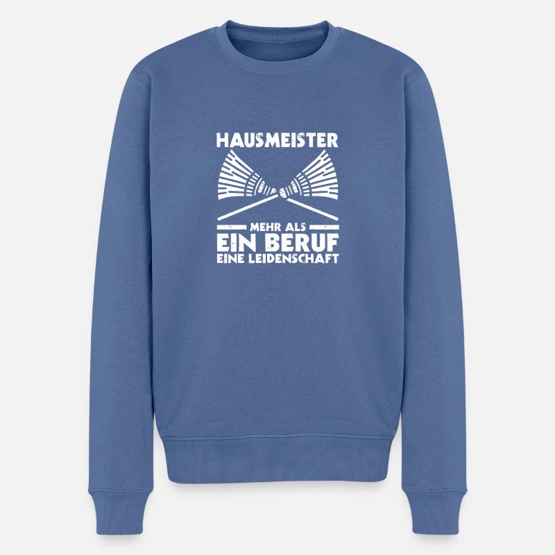 Facility Manager Gardien Gardien - Pull Premium bio Homme - bleu pigeon