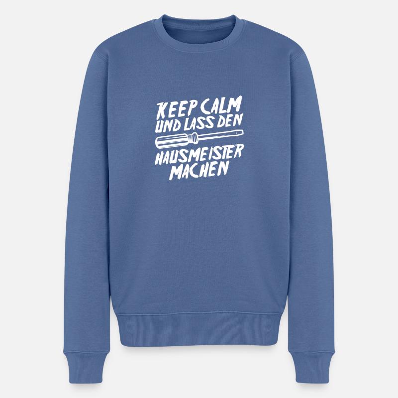 Facility Manager Gardien Gardien - Pull Premium bio Homme - bleu pigeon