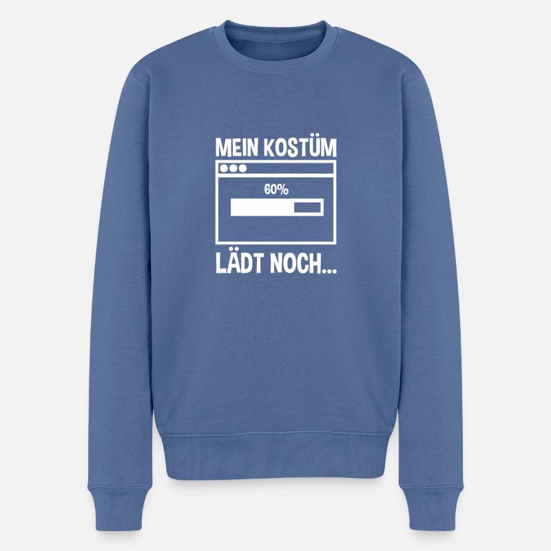 Jecken Fasching Karneval - Männer Premium Bio Pullover - Taubenblau