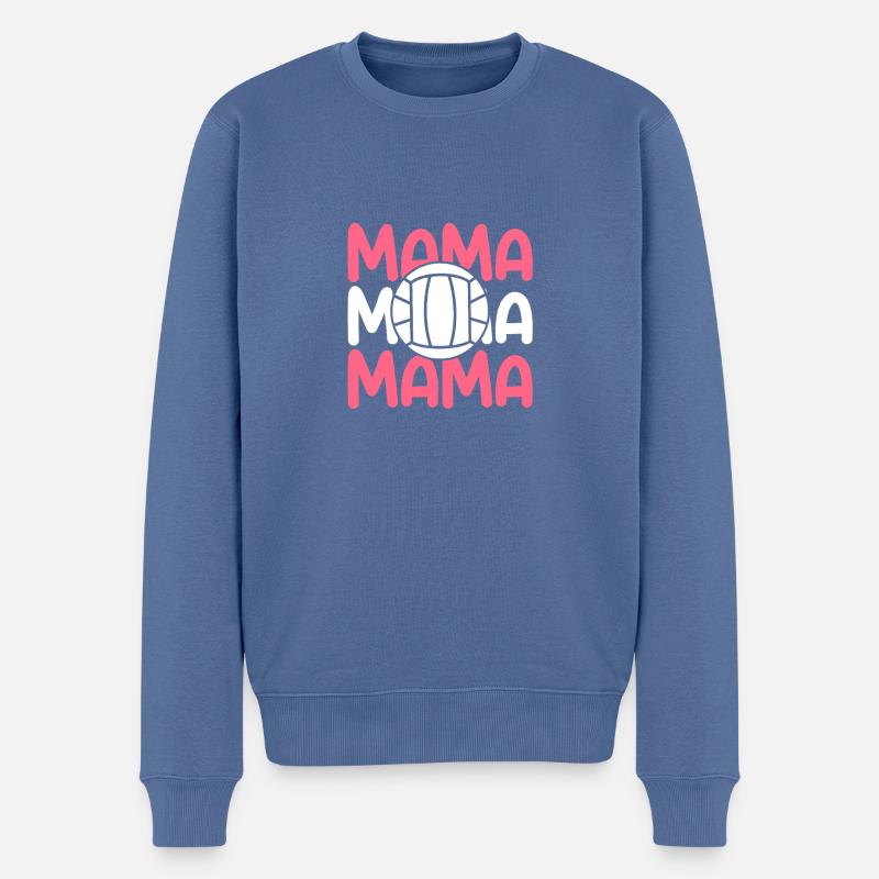 Handballer Mama Mutter Handball - Männer Premium Bio Pullover - Taubenblau