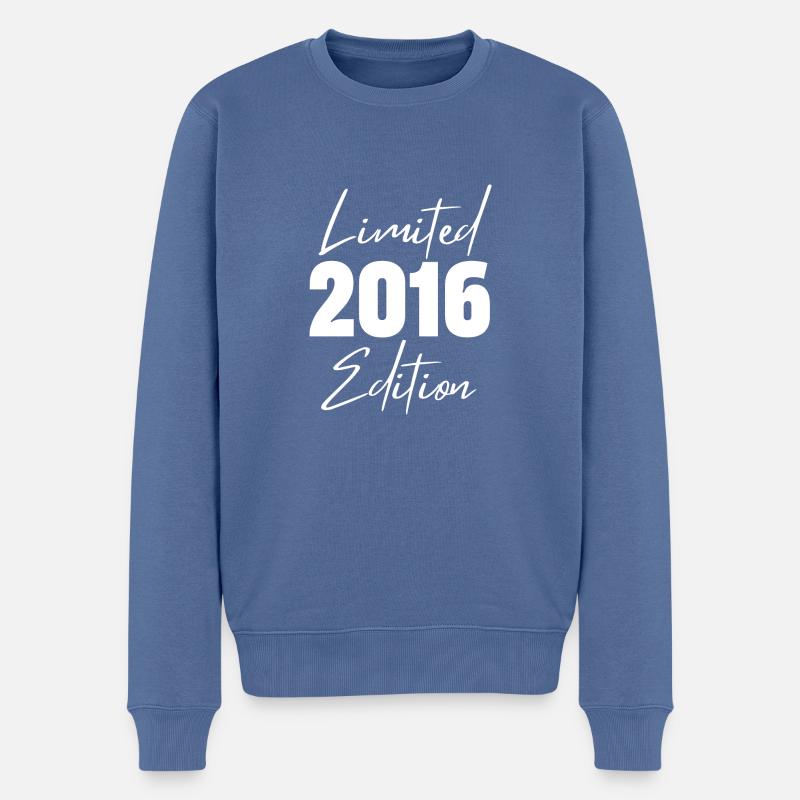 Édition limitée 2016 - Pull Premium bio Homme - bleu pigeon