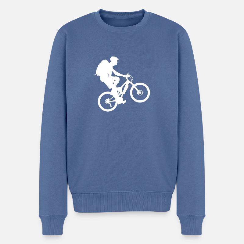 Biker - Pull Premium bio Homme - bleu pigeon