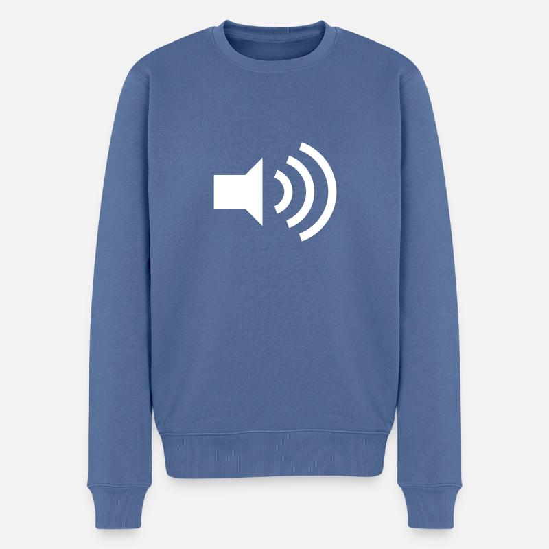 loud - Männer Premium Bio Pullover - Taubenblau