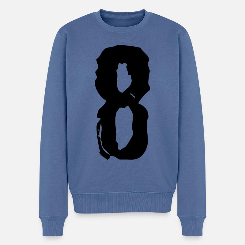 Maillot à 8 chiffres - Pull Premium bio Homme - bleu pigeon