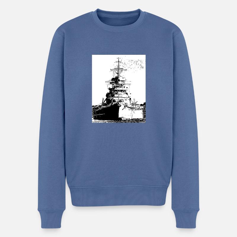 Lorenz_x Bismarck - Pull Premium bio Homme - bleu pigeon