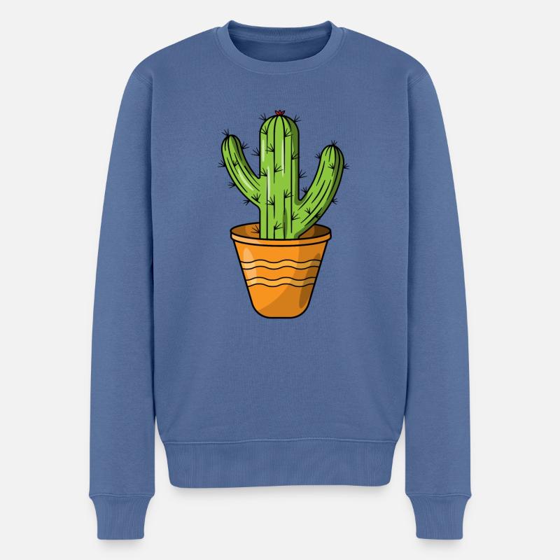 Cactus - Pull Premium bio Homme - bleu pigeon