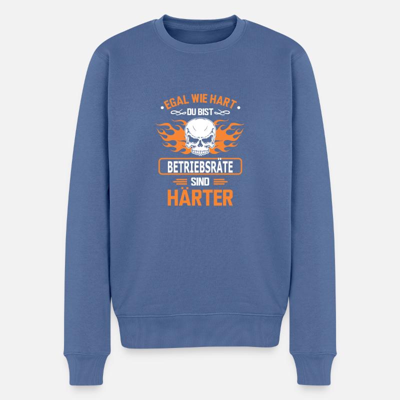 BETRIEBSRÄTE - Männer Premium Bio Pullover - Taubenblau