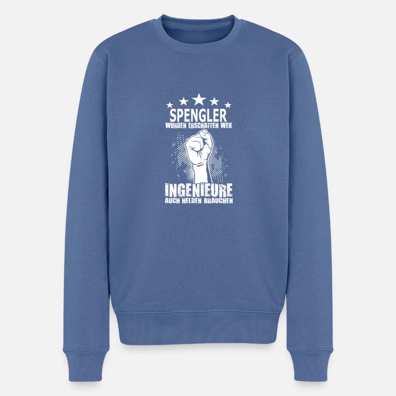 spengler - Männer Premium Bio Pullover - Taubenblau