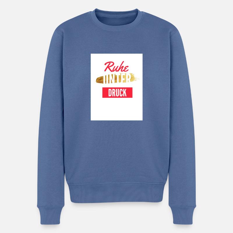 Chile - Männer Premium Bio Pullover - Taubenblau