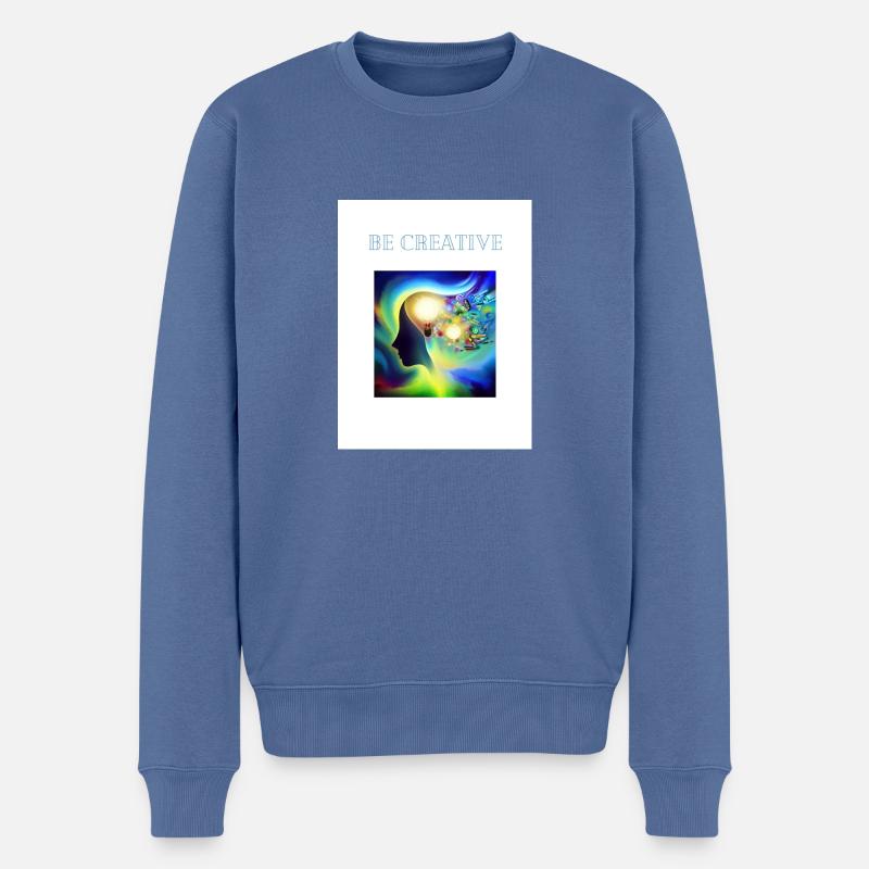 Soyez créatif - Pull Premium bio Homme - bleu pigeon